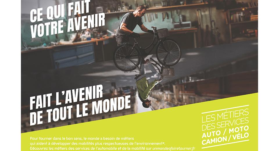 Visuel vélo - Campagne Un monde à faire tourner 2024