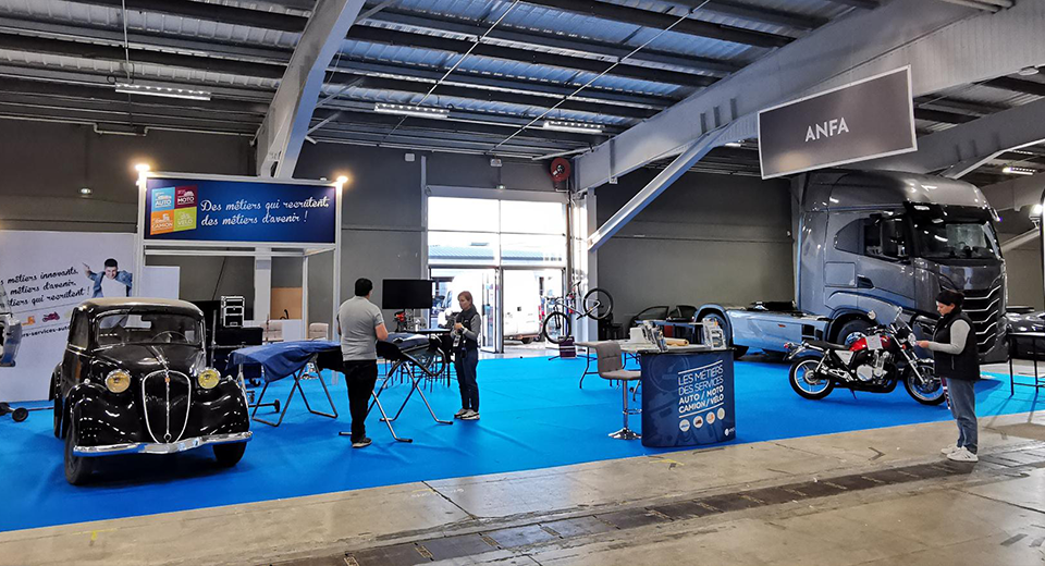 Stand de l'ANFA - Métiers des services de l'auto, au mondial des métiers 2024 Lyon