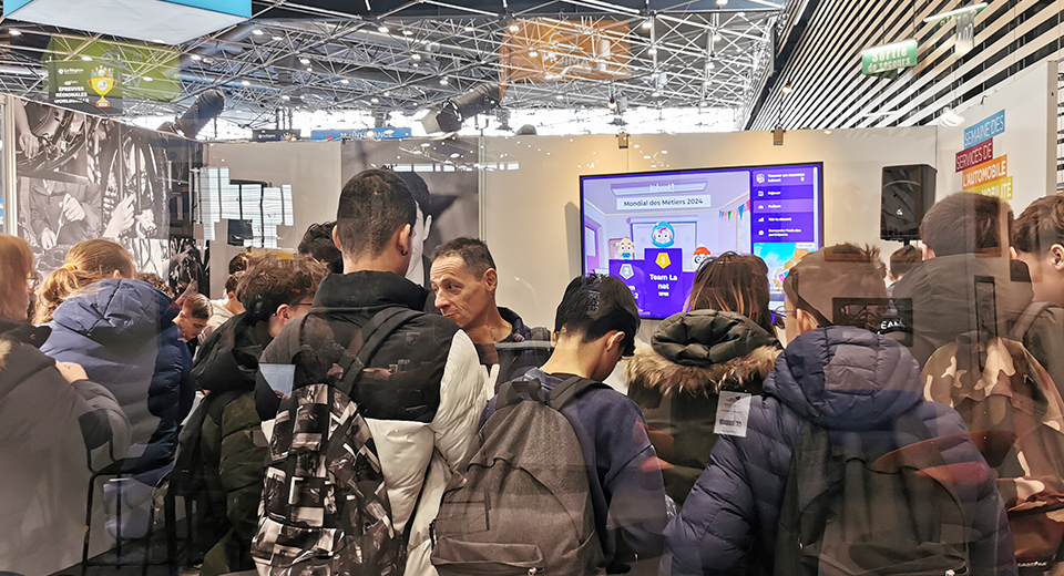 Kahoot au Stand de l'ANFA - Métiers des services de l'auto, au mondial des métiers 2024 Lyon